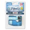 Brother P-Touch 0.7 in. x 26.2 ft. TZe Standard Adhesive Laminated Labeling Tape - White on Blue